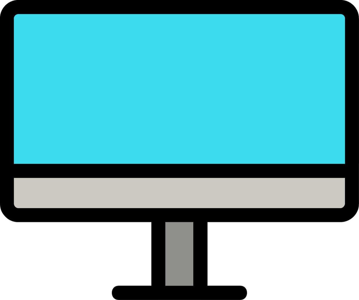 Computer Line Icon vector