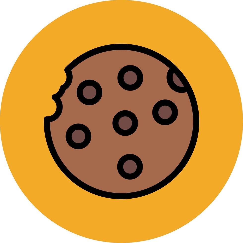 Cookie Line Icon vector