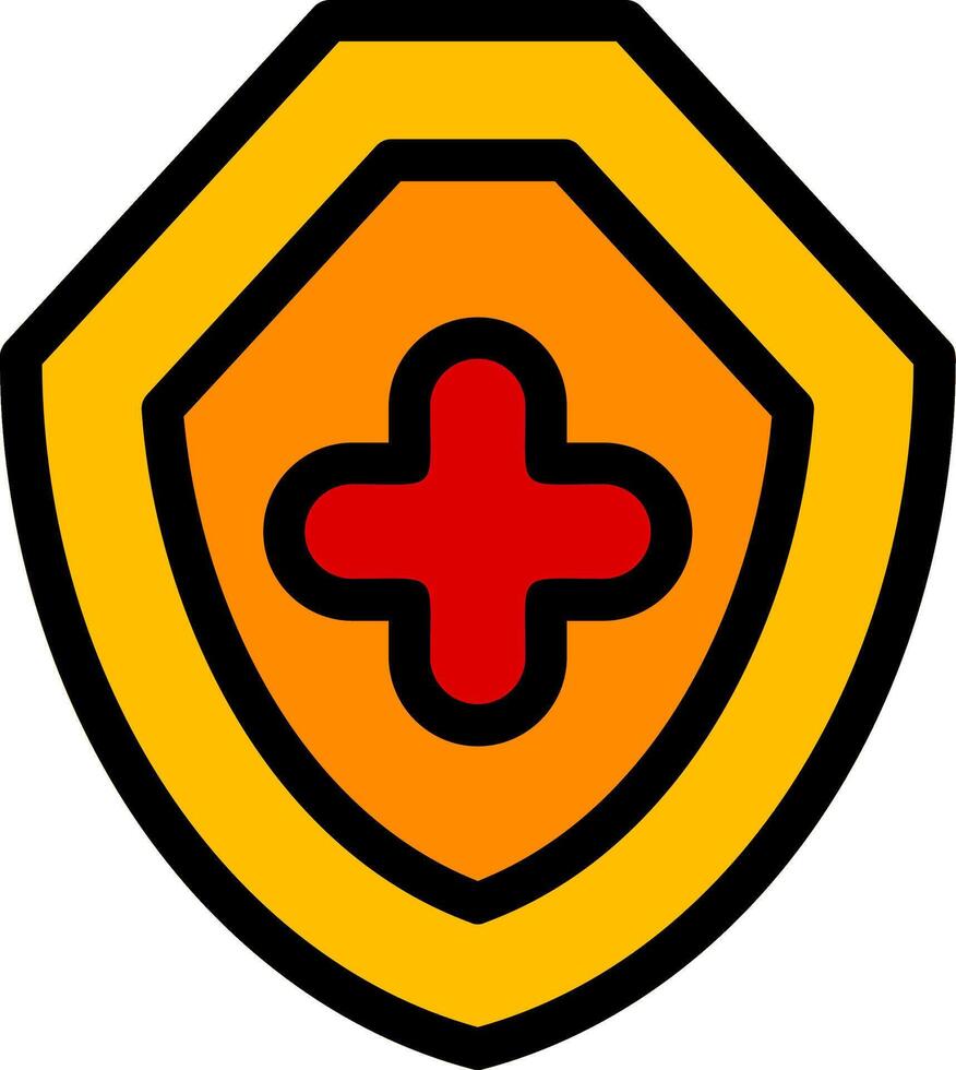 Sheild Line Icon vector