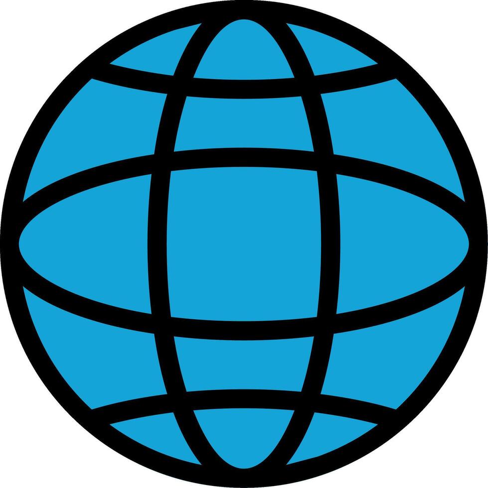 Global Line Icon vector