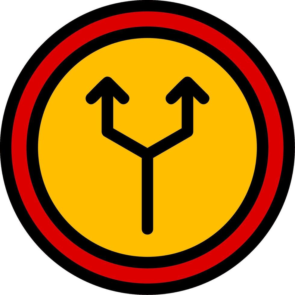 Junction Line Icon vector