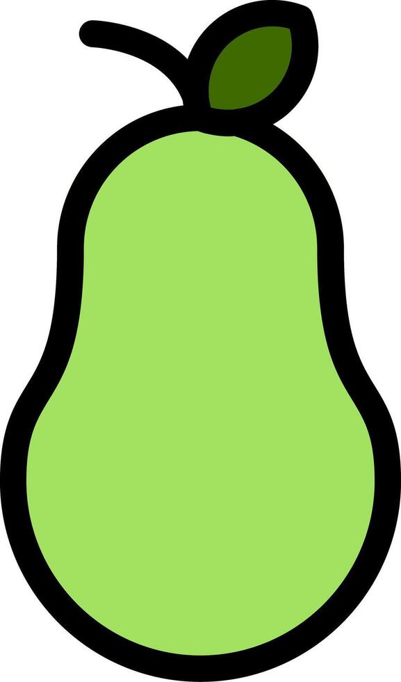 Pear Line Icon vector