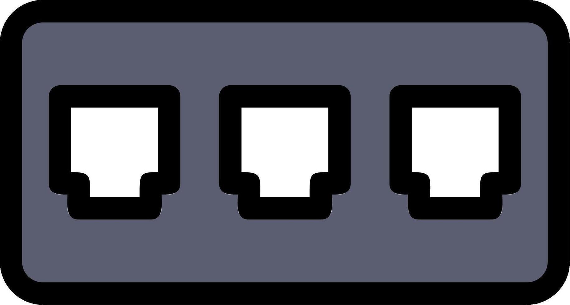 Fuse Box Line Icon vector