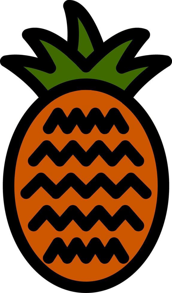 Pineapple Line Icon vector