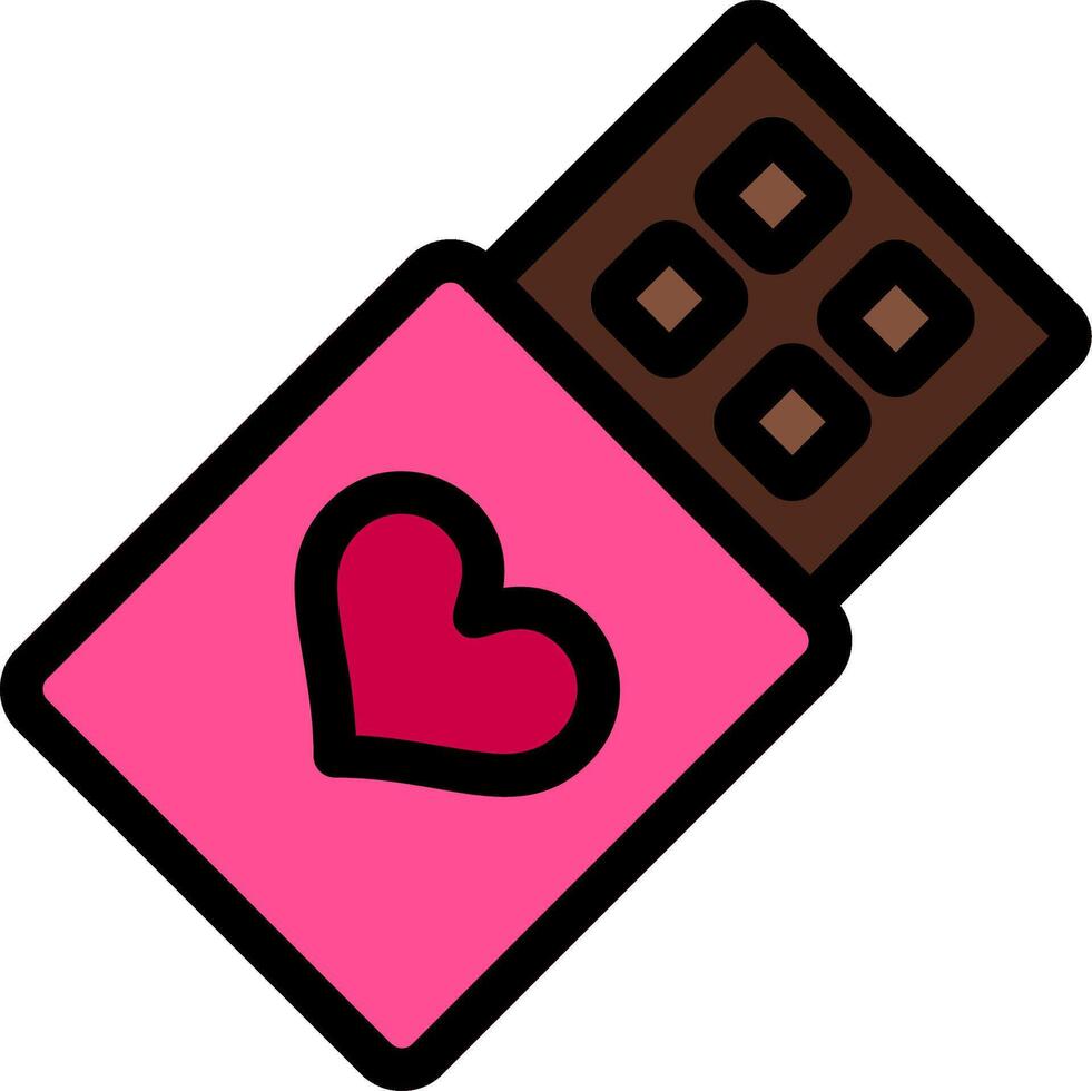 Chocolate Line Icon vector