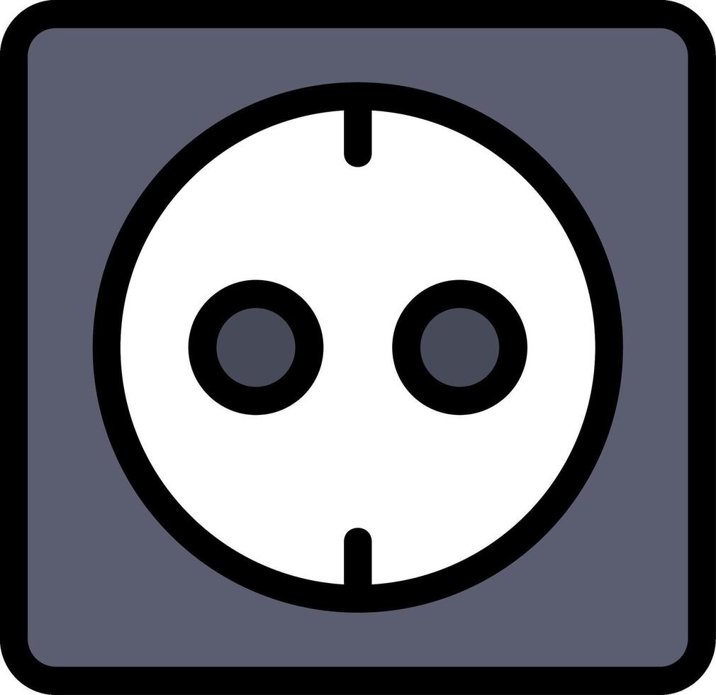 Socket Line Icon vector