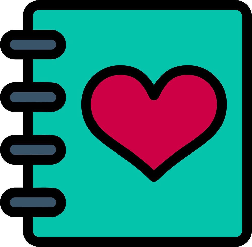 Notebook Line Icon vector