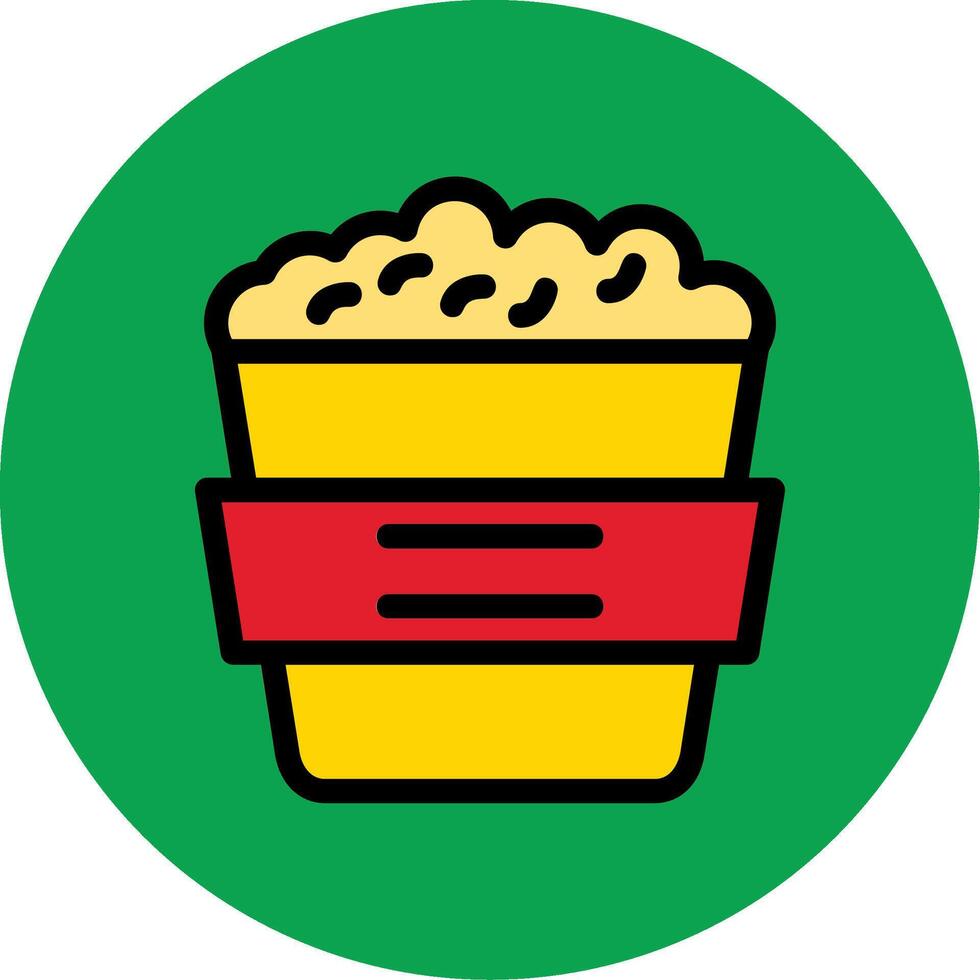 Popcorns Line Icon vector