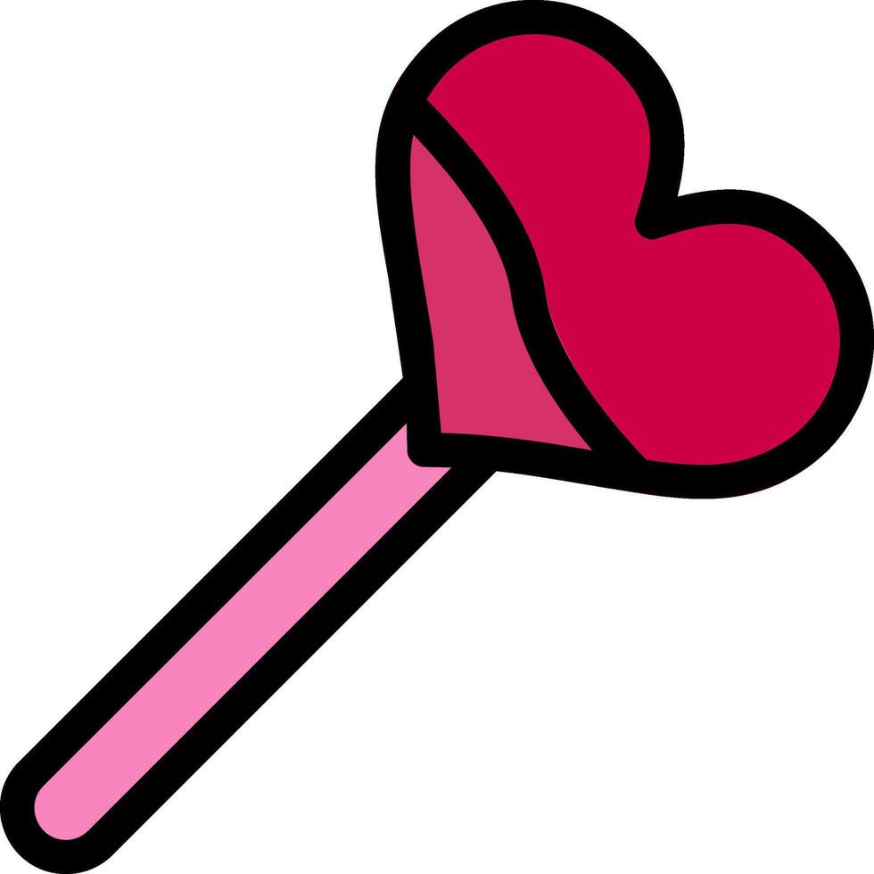 Lollipop Line Icon vector