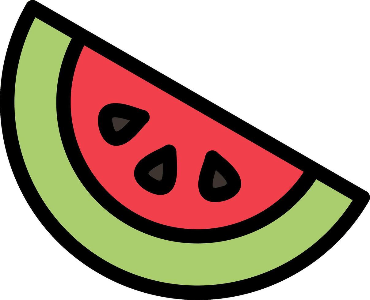 Melon Line Icon vector