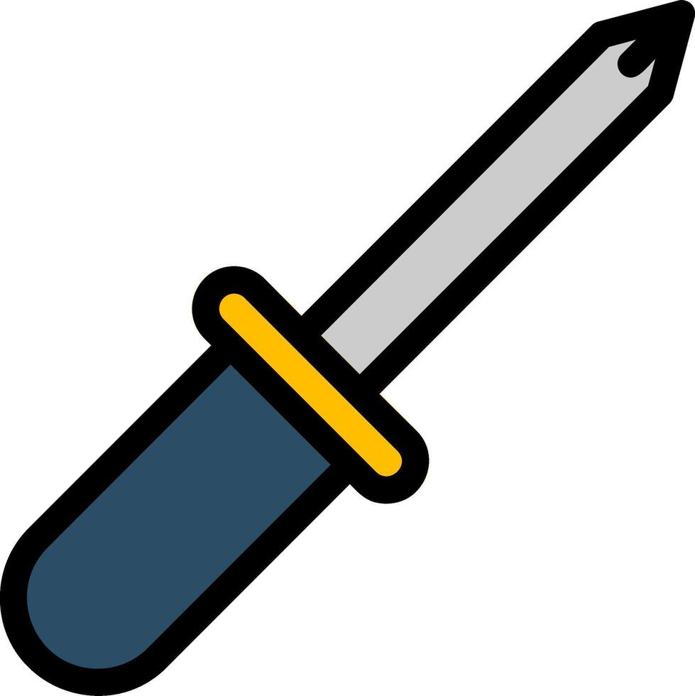 Screwdriver Line Icon vector