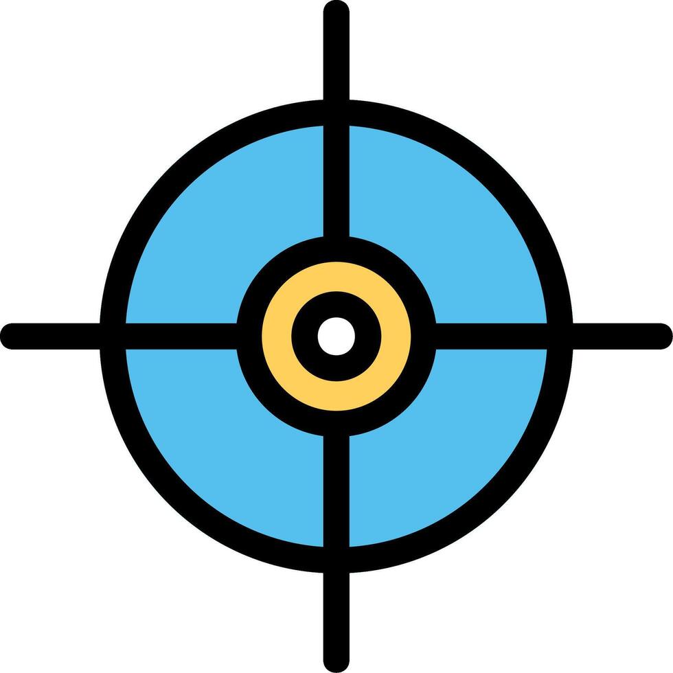 Target Line Icon vector