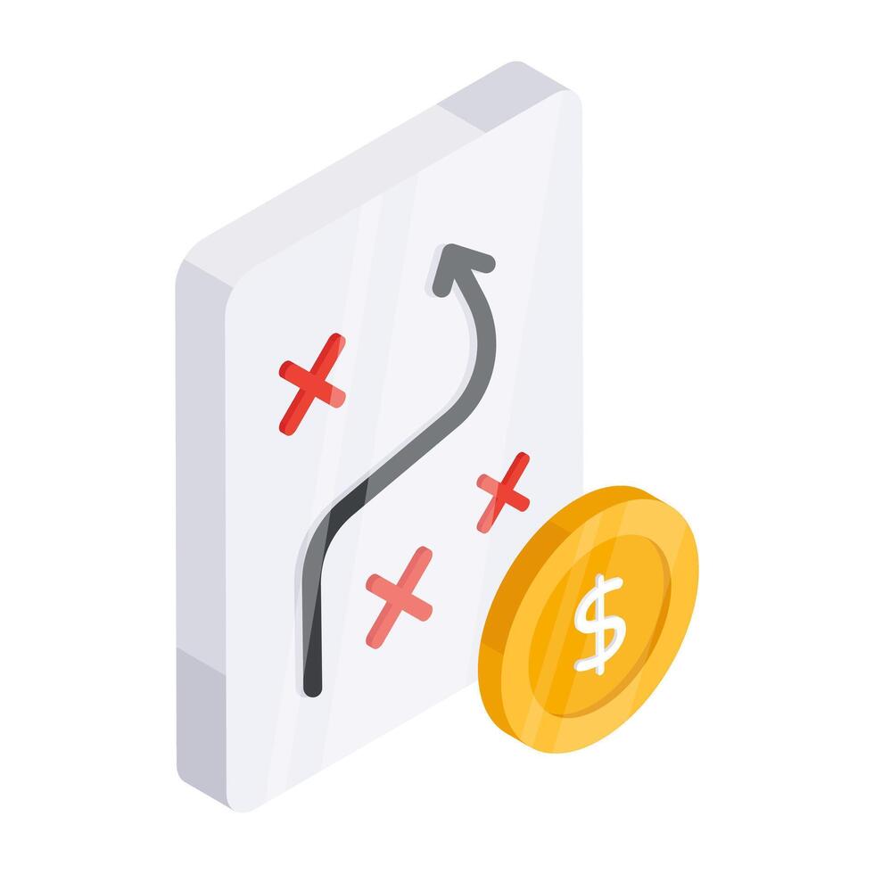 Modern design icon of financial strategy vector