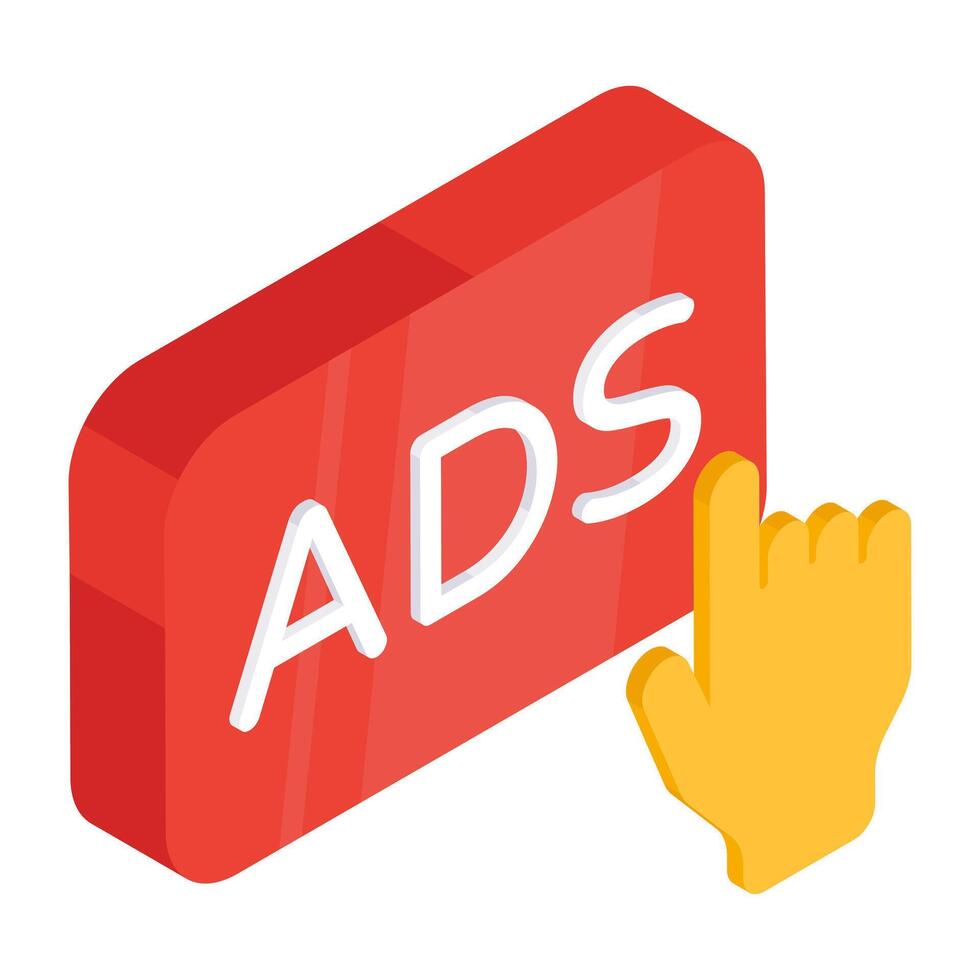 Perfect design icon of ad sign vector