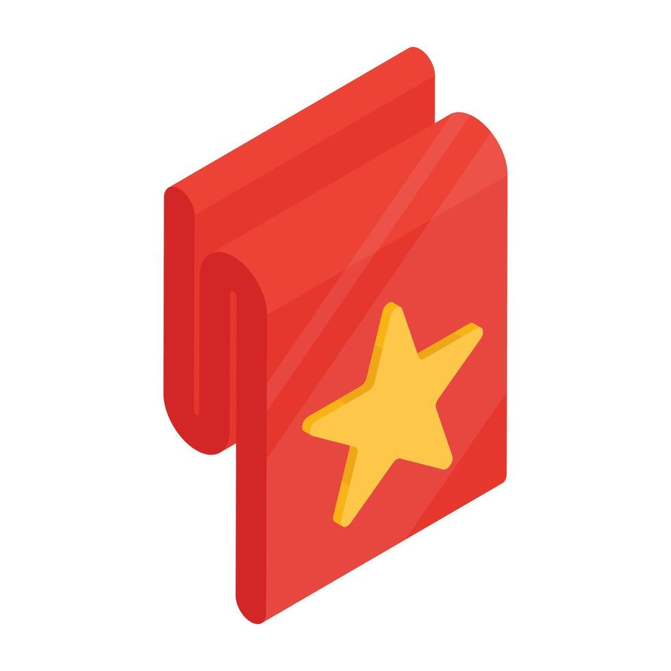 Modern design icon of favorite file vector