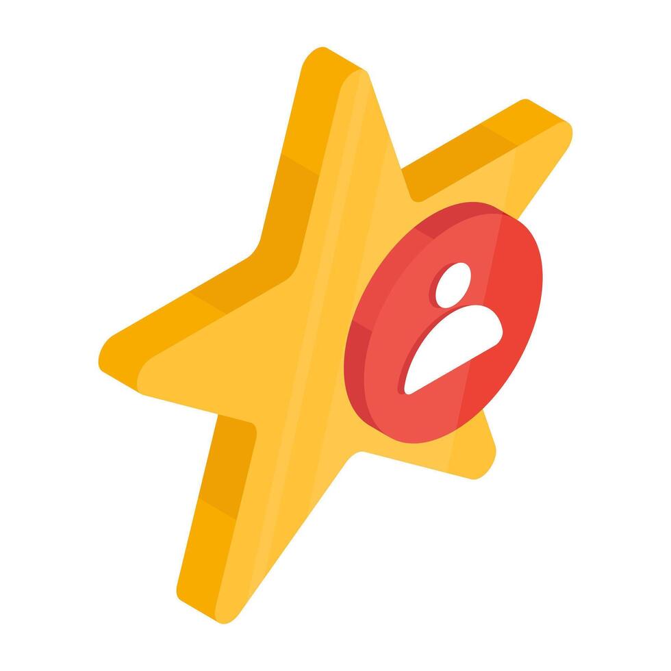 Creative design icon of favorite person vector