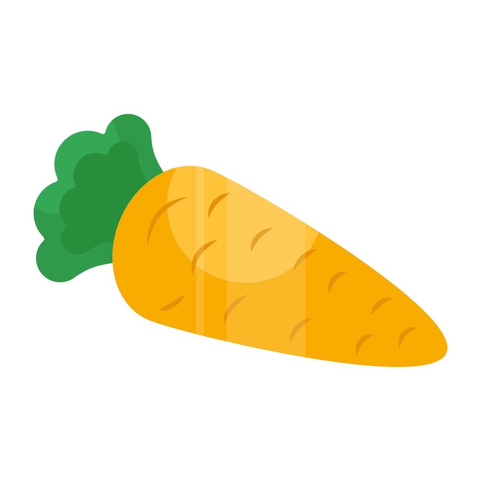 Trendy design of carrot vector