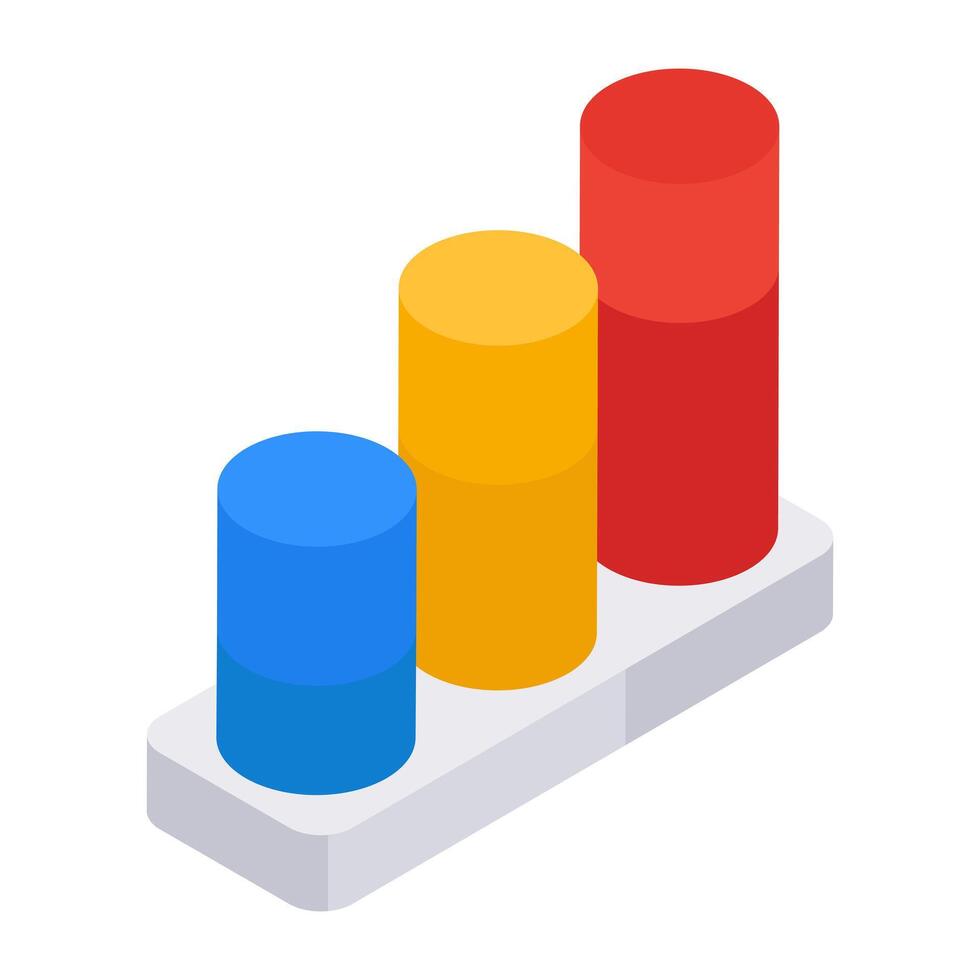 A premium download icon of bar chart vector