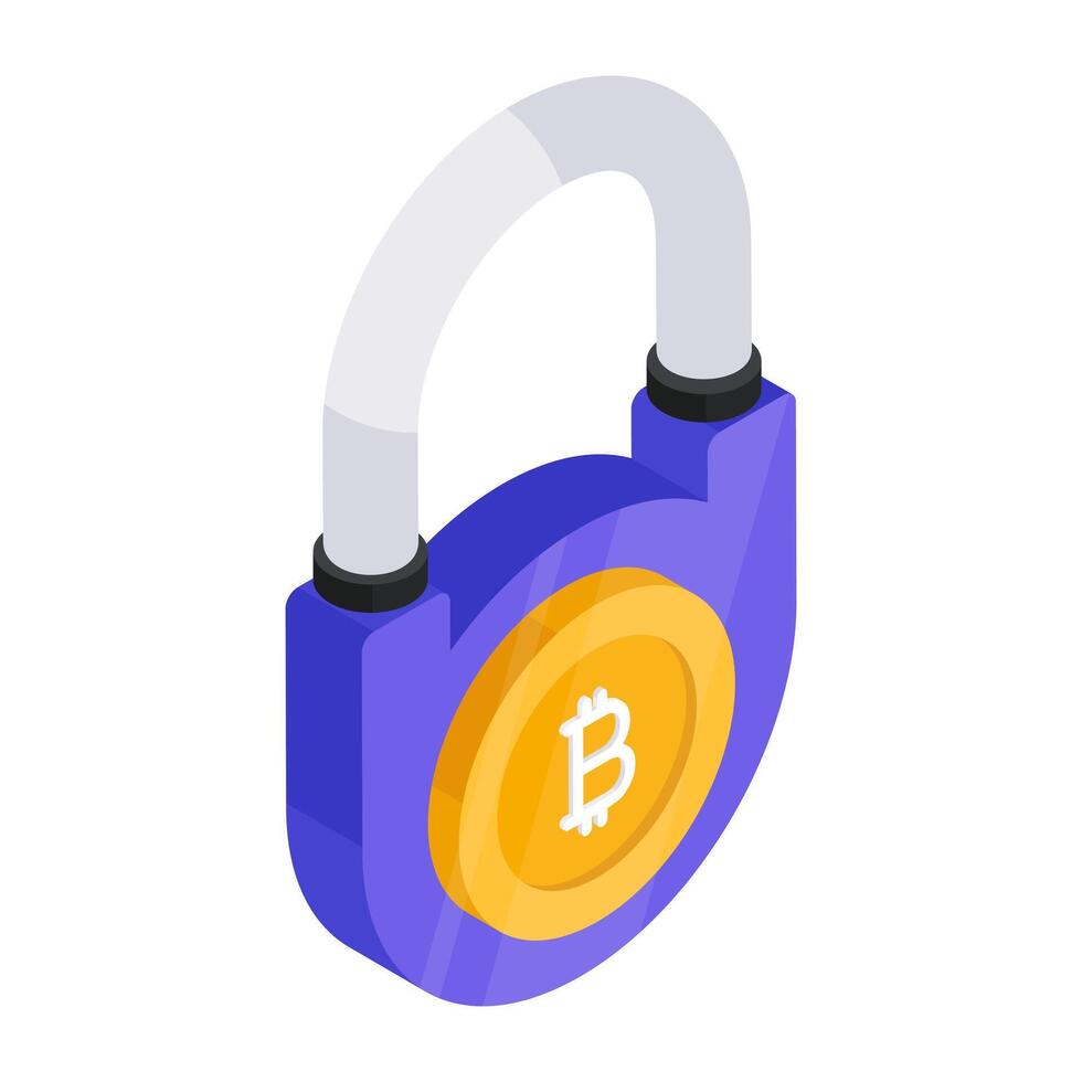Perfect design icon of bitcoin security vector