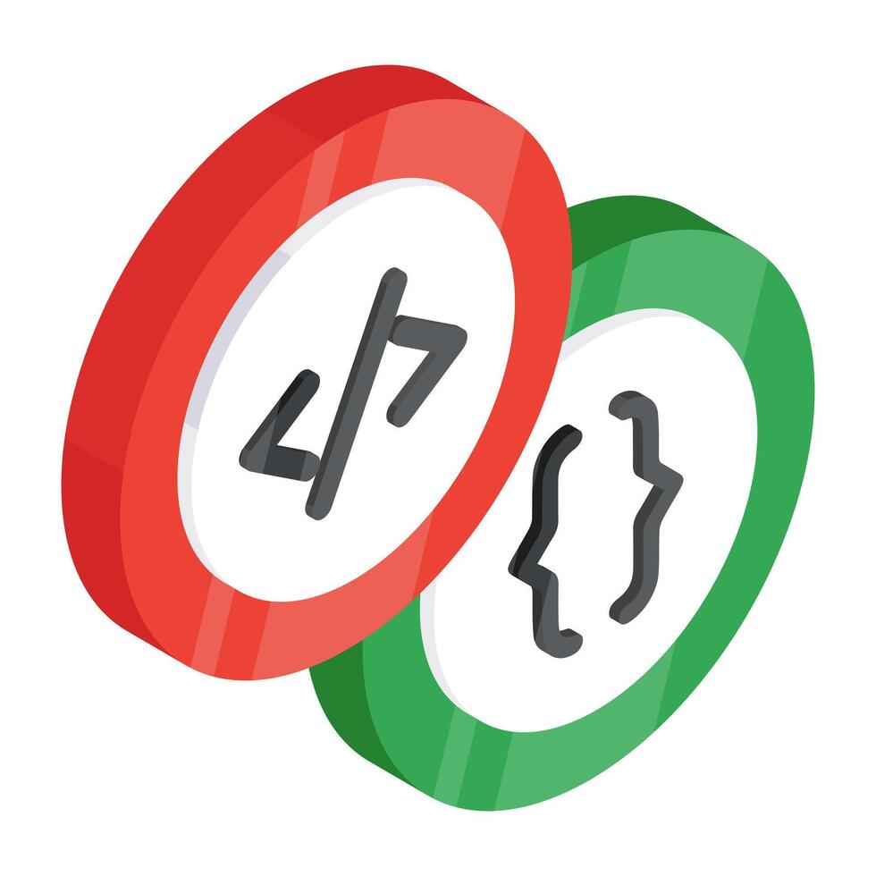 Perfect design icon of coding vector