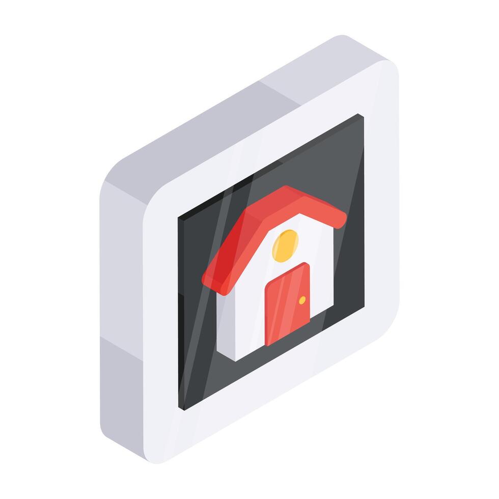 A beautiful design icon of home building vector
