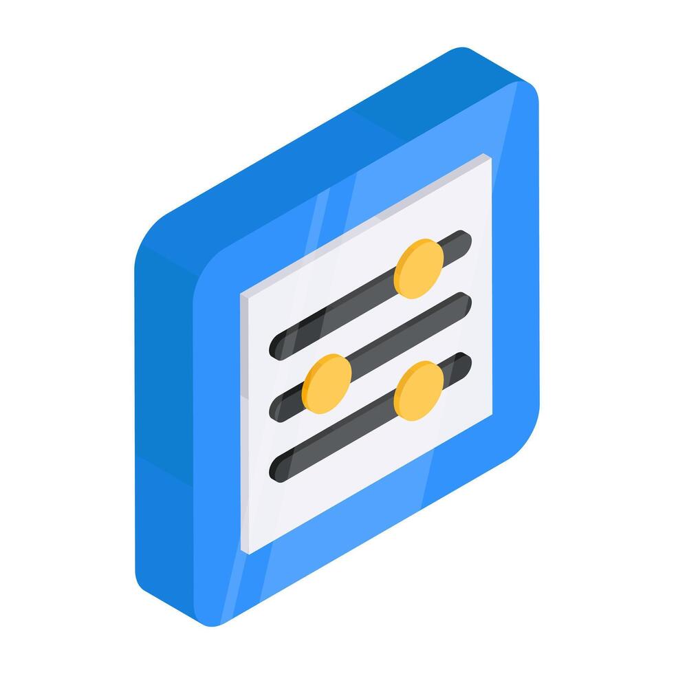 An editable design icon of sound bars vector