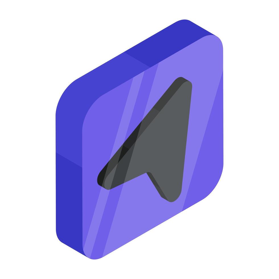 Creative design icon of cursor arrow vector