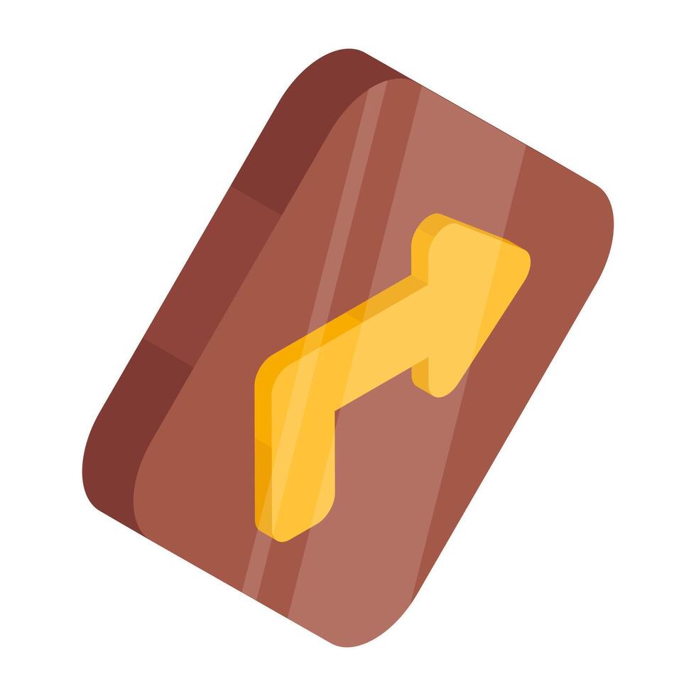 Modern style icon of forward arrow vector