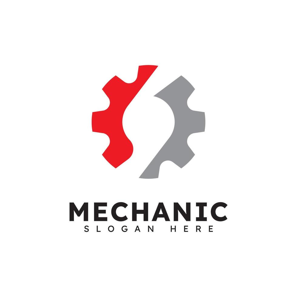 Mechanical Gear Logo Template Element vector