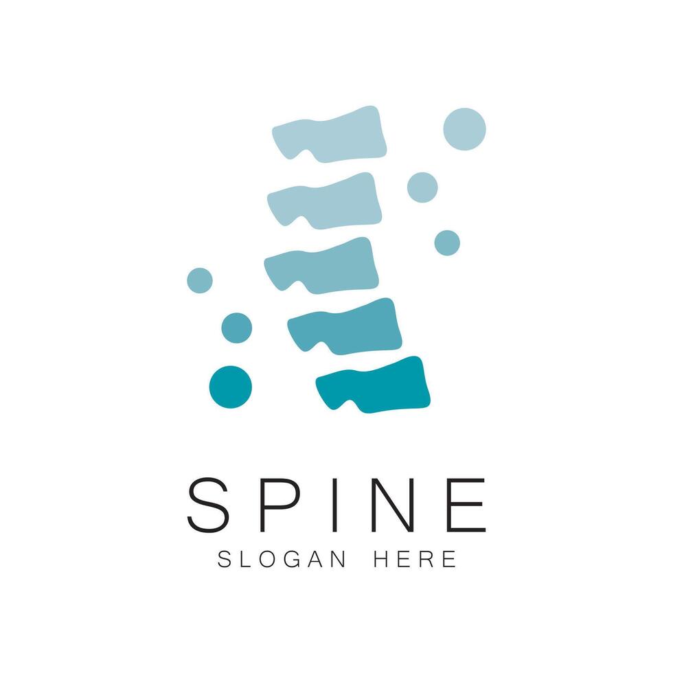 Spine care symbol logo template illustration design vector