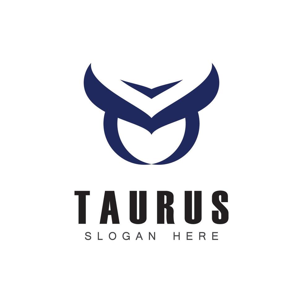 Taurus logo icon template design vector