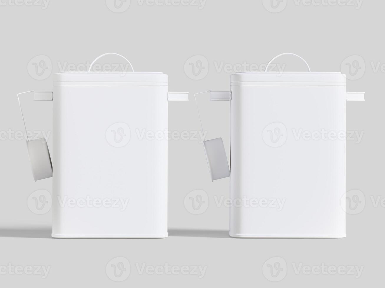 White color tin packaging photo