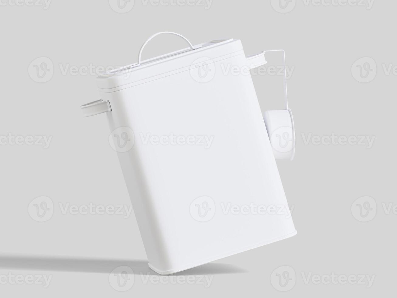 Realistic tin packaging photo