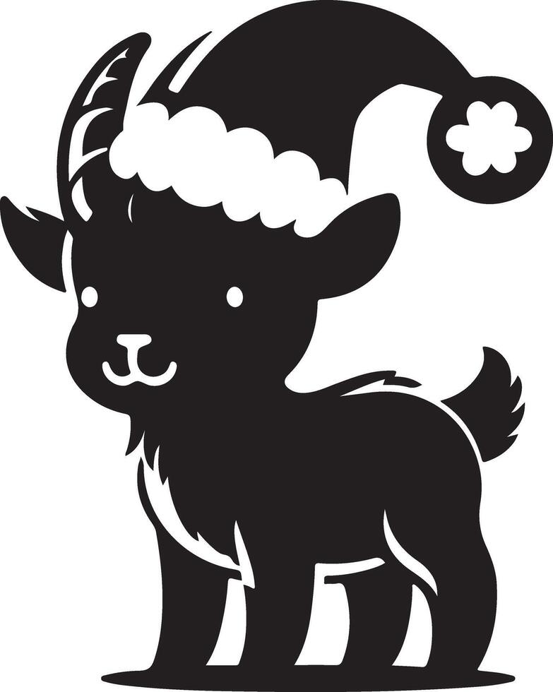 Goat silhouette illustration vector