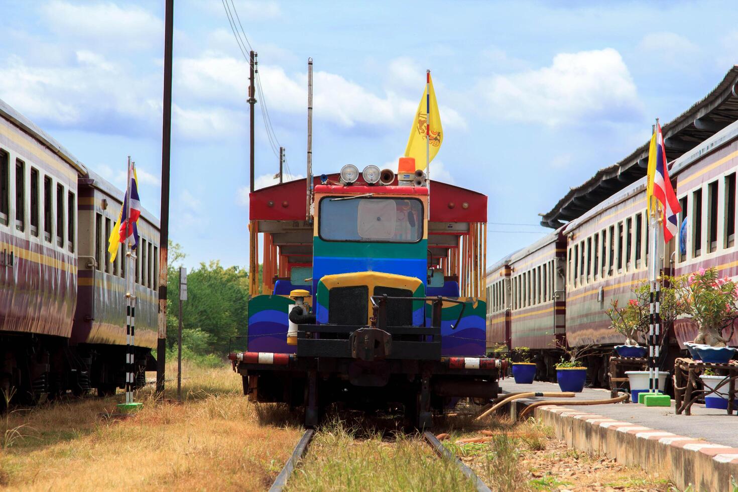 Traveling to and from home by train is an exciting and thrilling way to travel in a fast and time-saving way. photo