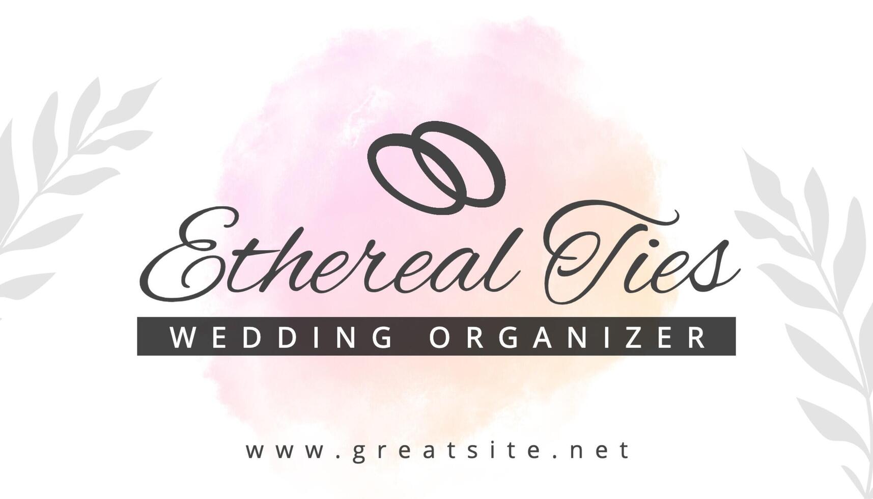 Wedding Organizer Business Card template