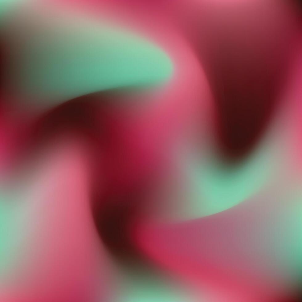 A pink and green swirl background with a black background vector
