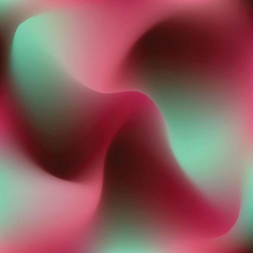 A pink and green swirl background with a wavy shape vector