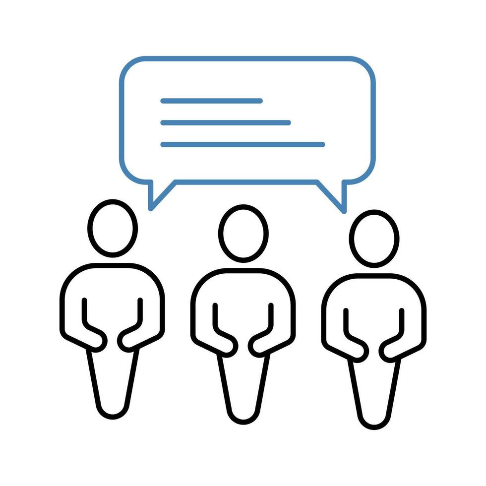 collective concept line icon. Simple element illustration. collective concept outline symbol design. vector