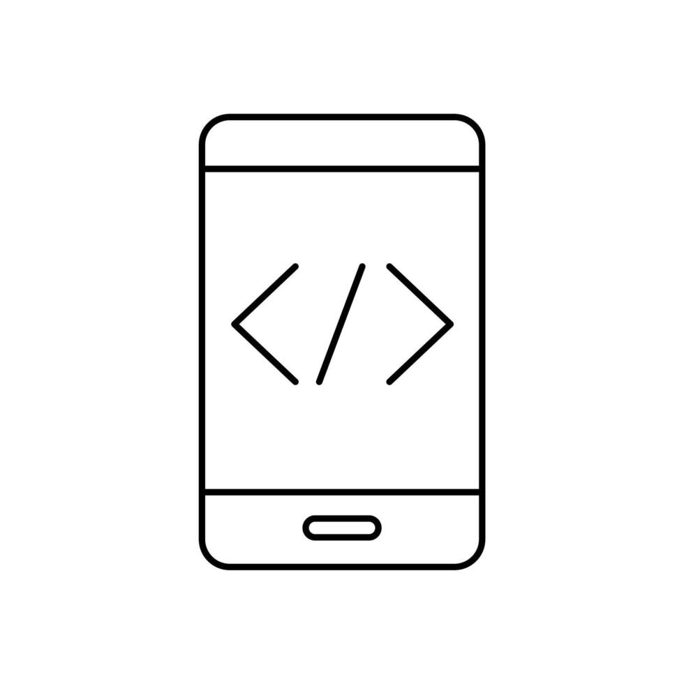 application concept line icon. Simple element illustration. application concept outline symbol design. vector