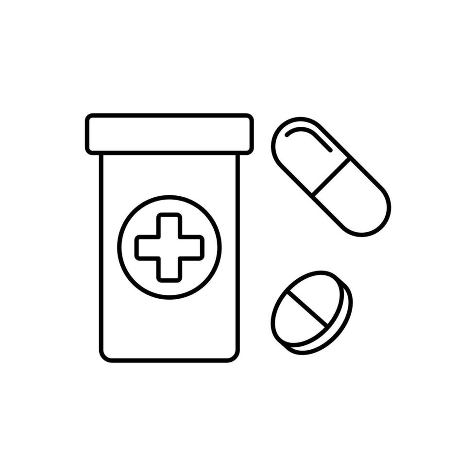 treatment concept line icon. Simple element illustration. treatment concept outline symbol design. vector