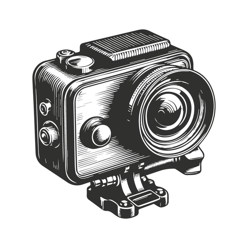 Classic Action Camera Design vector