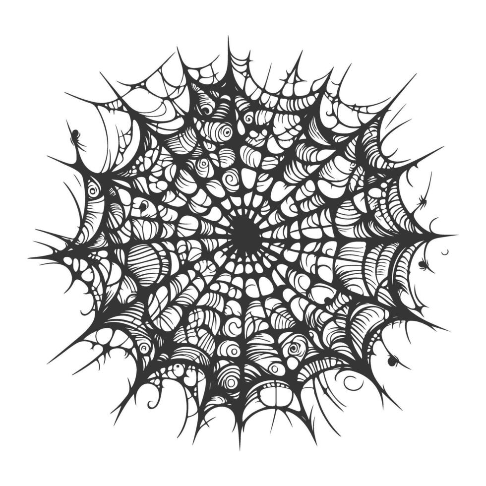 A cobweb collection vector