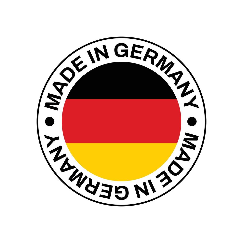 MADE IN Germany circle stamp with flag vector