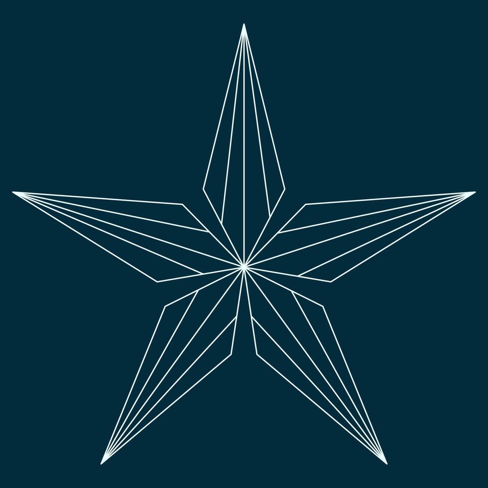 star shape snowflake vector