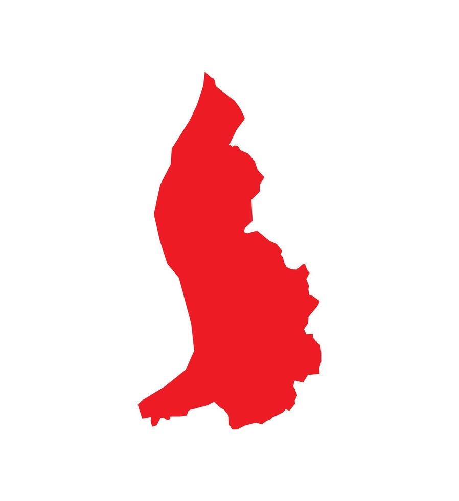 Map of Liechtenstein. Liechtenstein Map on white background. vector