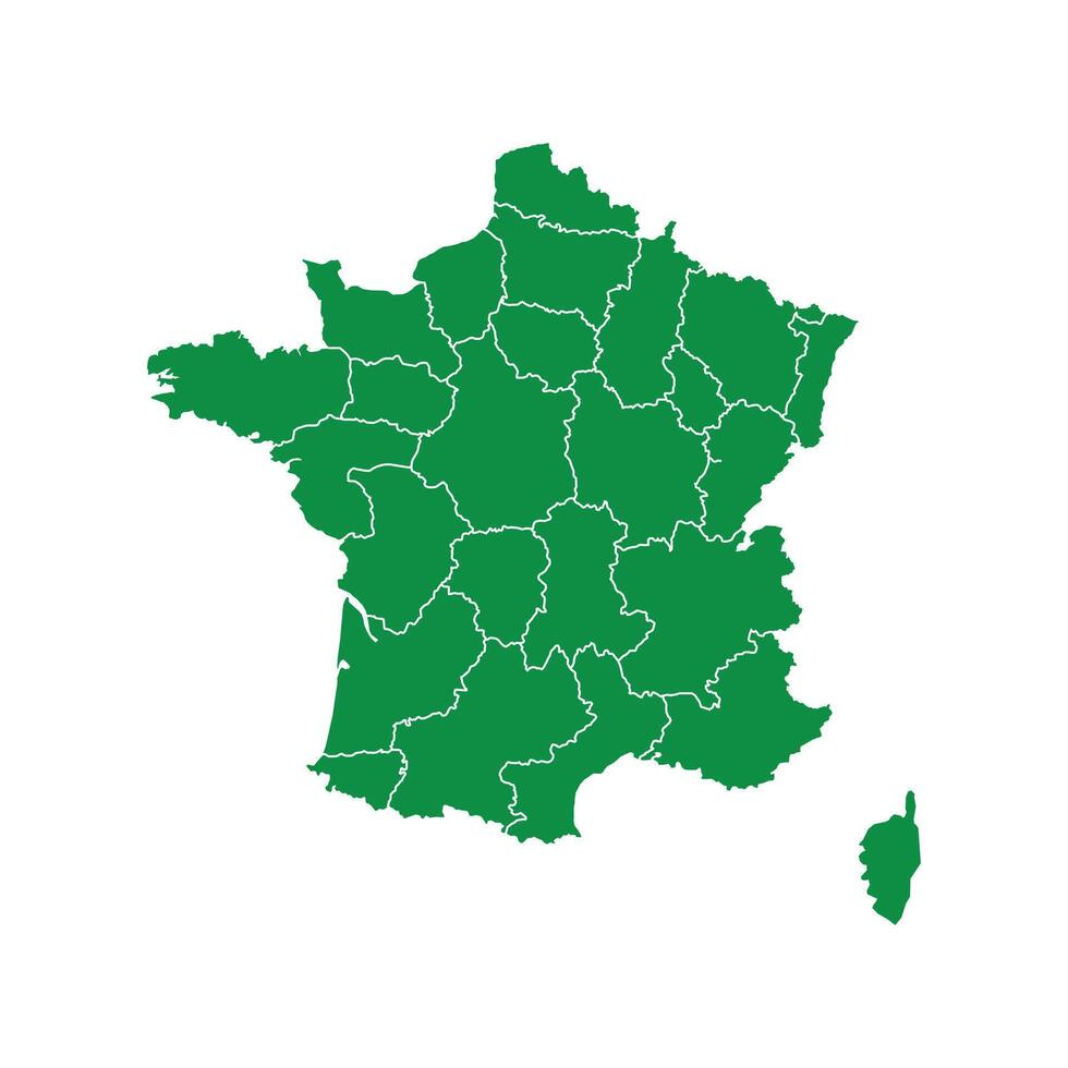 Map of France. France Map on white background. vector