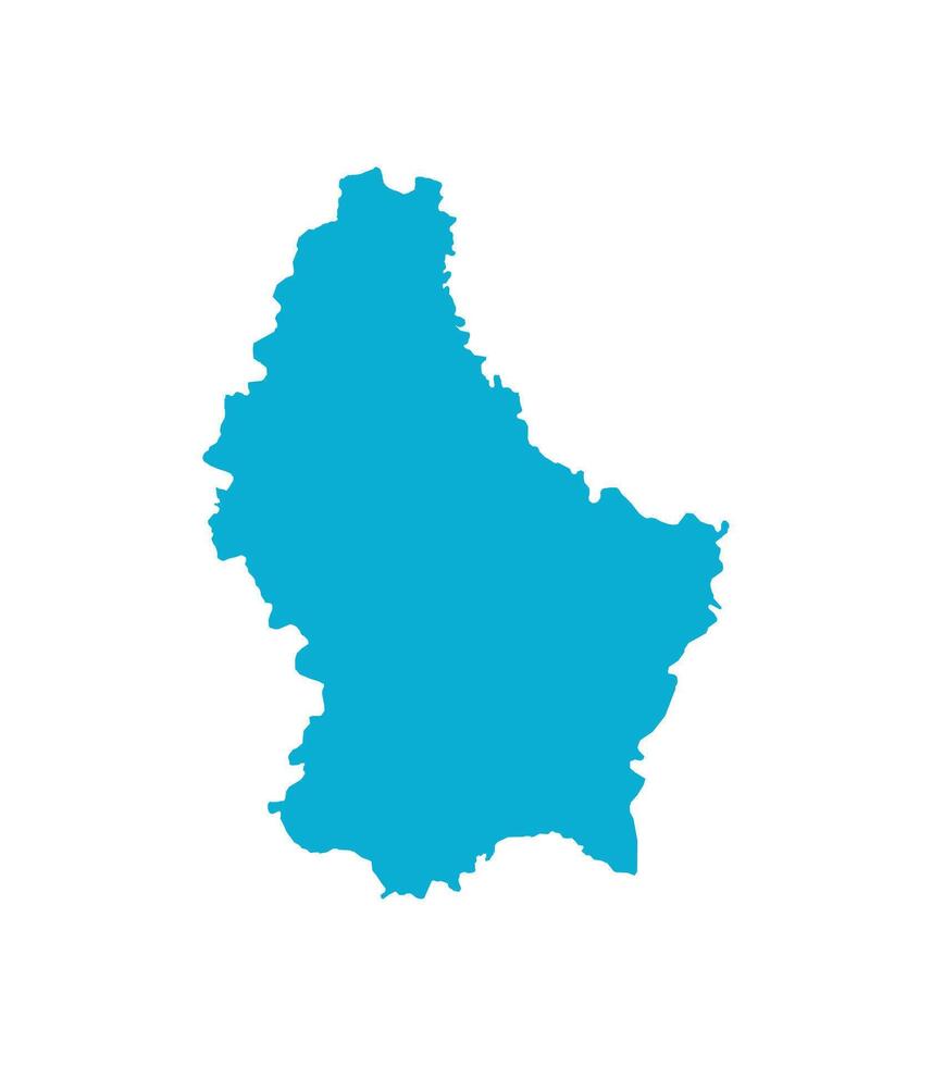 Map of Luxembourg. Luxembourg Map on white background. vector