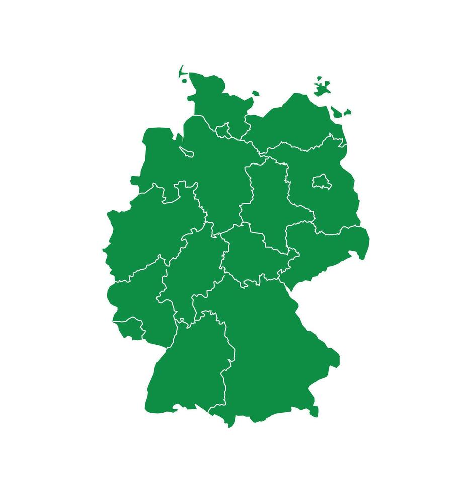 Map of Germany. Germany Map on white background. vector
