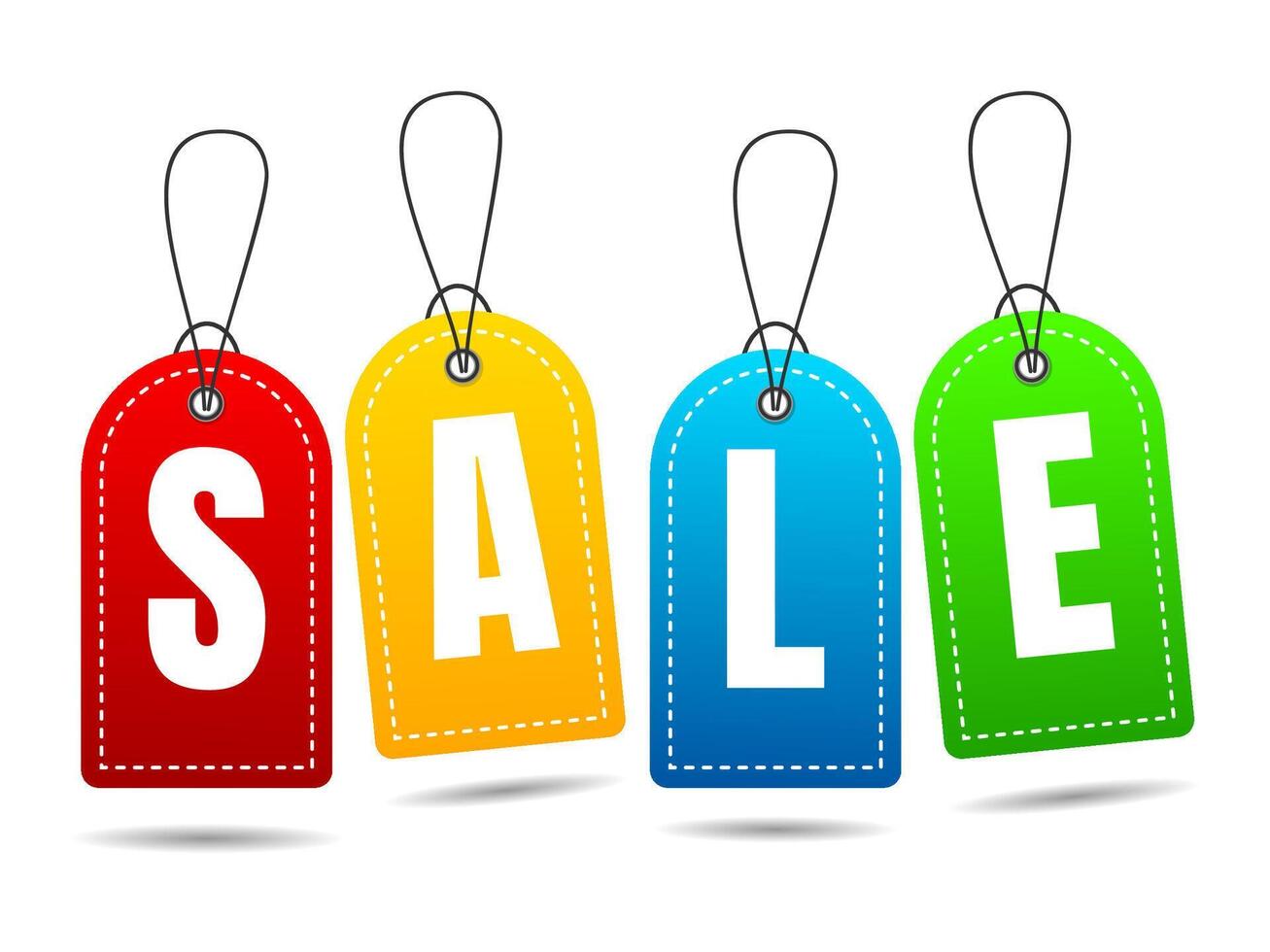 Sale Tags Labels vector